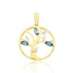 Histoire D'Or Pendentif Or Jaune Godolieba Topazes