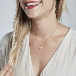 Histoire D'Or Pendentif Lenonie Or Jaune Perle De Culture -Colliers Fantaisie Soldes B3PFJU2006 model0