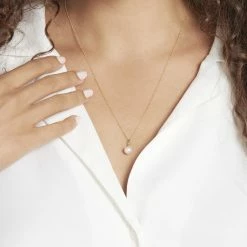 Histoire D'Or Pendentif Lenonie Or Jaune Perle De Culture -Colliers Fantaisie Soldes B3PFJU2007 model0