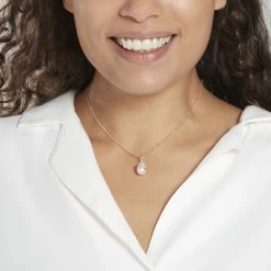 Histoire D'Or Pendentif Tourbillon Or Jaune Perle De Culture -Colliers Fantaisie Soldes B3PFJU2193 model0