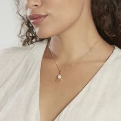 Histoire D'Or Pendentif Martyna Or Jaune Perle De Culture 6 Histoire D'Or Pendentif Martyna Or Jaune Perle De Culture -Colliers Fantaisie Soldes B3PFJUW005 model0