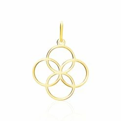 Histoire D'Or Pendentif Dalia Rosace Or Jaune