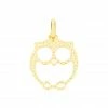 Histoire D'Or Pendentif Ilies Hibou Or Jaune