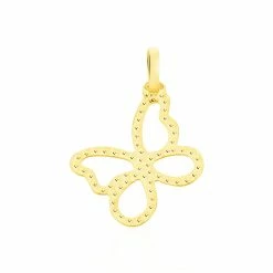 Histoire D'Or Pendentif Jaima Papillon Diamante Or Jaune