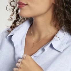 Histoire D'Or Pendentif Jaima Papillon Diamante Or Jaune -Colliers Fantaisie Soldes B3PFJW0390 model0