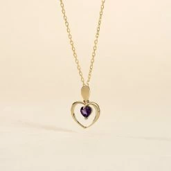 Histoire D'Or Pendentif Or Jaune Gurvan Amethyste -Colliers Fantaisie Soldes B3PFJYI008 view2