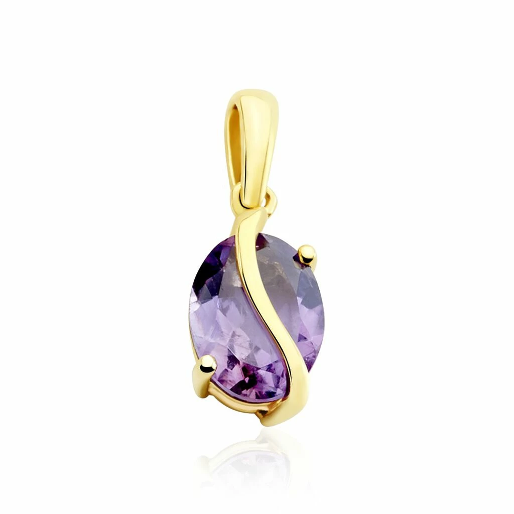 Histoire D'Or Pendentif Or Jaune Prudencia Améthyste 1 Histoire D'Or Pendentif Or Jaune Prudencia Améthyste