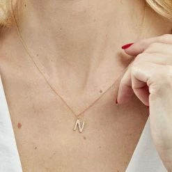 Histoire D'Or Pendentif Lettre N Or Jaune Oxyde 7 Histoire D'Or Pendentif Lettre N Or Jaune Oxyde -Colliers Fantaisie Soldes B3PFJZW217 model1