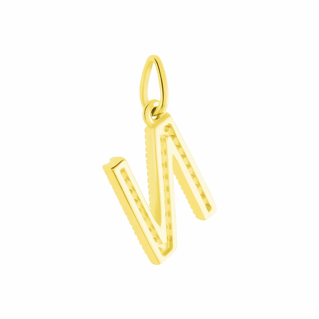 Histoire D'Or Pendentif Lettre N Or Jaune Oxyde 2 Histoire D'Or Pendentif Lettre N Or Jaune Oxyde – Image 2
