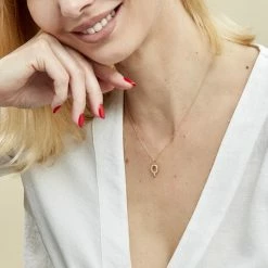 Histoire D'Or Pendentif Lettre Q Or Jaune Oxyde -Colliers Fantaisie Soldes B3PFJZW218 model0