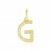 Histoire D'Or Pendentif Lettre G Or Jaune Oxyde