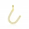 Histoire D'Or Pendentif Lettre U Or Jaune Oxyde