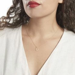 Histoire D'Or Pendentif Lettre U Or Jaune Oxyde -Colliers Fantaisie Soldes B3PFJZW231 model0