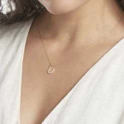 Histoire D'Or Pendentif Lettre U Or Jaune Oxyde -Colliers Fantaisie Soldes B3PFJZW231 model1