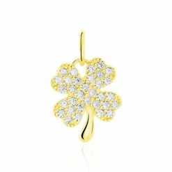 Histoire D'Or Pendentif Brewal Or Jaune Oxydes De Zirconium