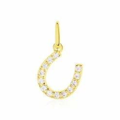 Histoire D'Or Pendentif Cadroe Or Jaune Oxydes De Zirconium