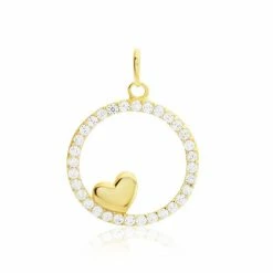 Histoire D'Or Pendentif Or Jaune Roman Oxyde