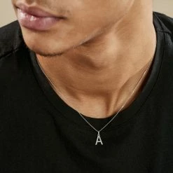 Histoire D'Or Pendentif Ionia Lettre Or Blanc -Colliers Fantaisie Soldes B3PMBW0586 model1