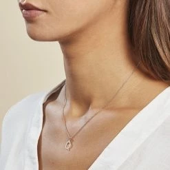 Histoire D'Or Pendentif Ionia Lettre Or Blanc -Colliers Fantaisie Soldes B3PMBW0591 model0