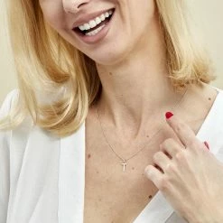 Histoire D'Or Pendentif Ionia Lettre Or Blanc -Colliers Fantaisie Soldes B3PMBW0604 model0