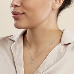 Histoire D'Or Pendentif Ionia Lettre Or Blanc 6 Histoire D'Or Pendentif Ionia Lettre Or Blanc -Colliers Fantaisie Soldes B3PMBW0608 model0