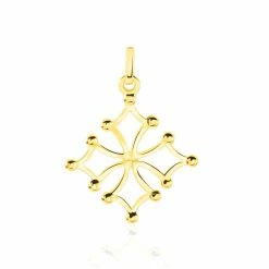 Histoire D'Or Pendentif Dajo Croix Occitane Or Jaune