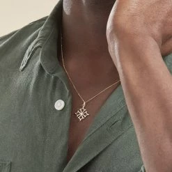 Histoire D'Or Pendentif Dajo Croix Occitane Or Jaune -Colliers Fantaisie Soldes B3PMJW0178 model3