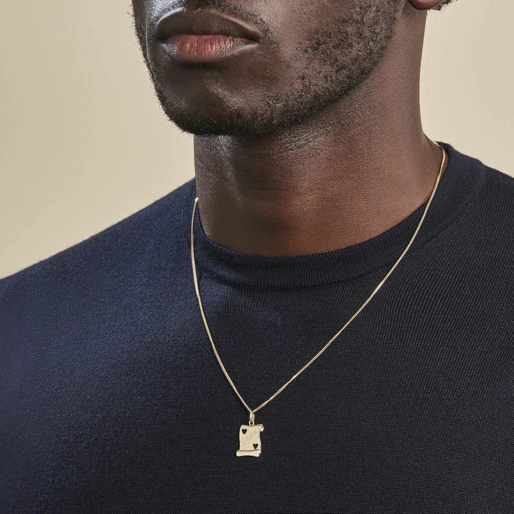 Histoire D'Or Pendentif Sirona Parchemin Message Or Jaune 5 Histoire D'Or Pendentif Sirona Parchemin Message Or Jaune – Image 5