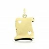 Histoire D'Or Pendentif Sirona Parchemin Message Or Jaune