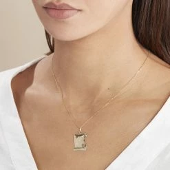 Histoire D'Or Pendentif Sirona Parchemin Message Or Jaune -Colliers Fantaisie Soldes B3PMJW0232 model2
