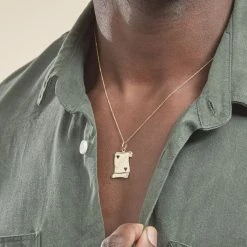 Histoire D'Or Pendentif Sirona Parchemin Message Or Jaune -Colliers Fantaisie Soldes B3PMJW0232 model3