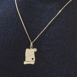 Histoire D'Or Pendentif Irenca Message Parchemin Or Jaune -Colliers Fantaisie Soldes B3PMJW0233 model1