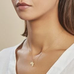 Histoire D'Or Pendentif Gaietana Afrique Or Jaune -Colliers Fantaisie Soldes B3PMJW0296 model0