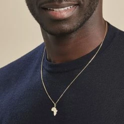 Histoire D'Or Pendentif Gaietana Afrique Or Jaune -Colliers Fantaisie Soldes B3PMJW0296 model1