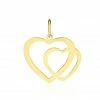 Histoire D'Or Pendentif Eudocie Coeurs Lisses Or Jaune