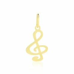 Histoire D'Or Pendentif Fausta Musique Or Jaune