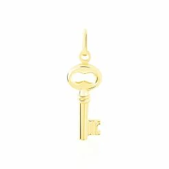 Histoire D'Or Pendentif Fatilia Clef Coeur Or Jaune