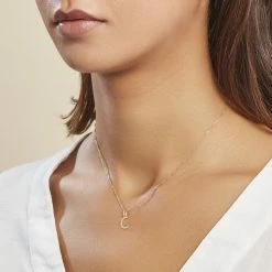 Histoire D'Or Pendentif Ionia Lettre Or Jaune -Colliers Fantaisie Soldes B3PMJW0974 model0