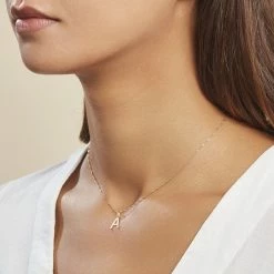 Histoire D'Or Pendentif Ionia Lettre Or Jaune -Colliers Fantaisie Soldes B3PMJW0991 model0