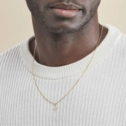 Histoire D'Or Pendentif Ionia Lettre Or Jaune -Colliers Fantaisie Soldes B3PMJW0993 model2