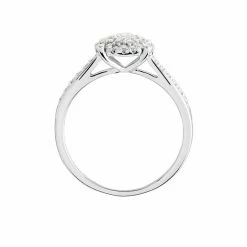 Histoire D'Or Bague Or Blanc Shirlene Diamant Synthetique -Colliers Fantaisie Soldes B7DFAJW096 view2