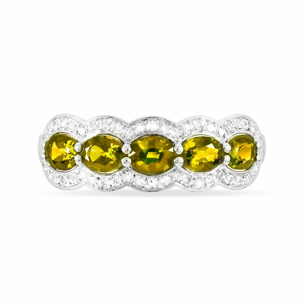 Histoire D'Or Bague Margaux Or Blanc Citrine Et Diamant 2 Histoire D'Or Bague Margaux Or Blanc Citrine Et Diamant – Image 2