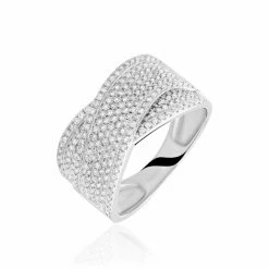 Histoire D'Or Bague Elyne Or Blanc Diamant