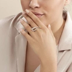 Histoire D'Or Bague Djazira Or Blanc Diamant -Colliers Fantaisie Soldes B7DFBDW34I model0