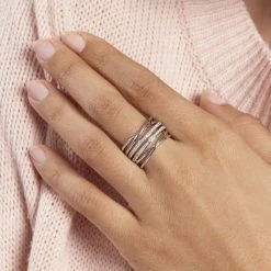 Histoire D'Or Bague Giseleae Or Blanc Diamant 9 Histoire D'Or Bague Giseleae Or Blanc Diamant -Colliers Fantaisie Soldes B7DFBDW35G model1