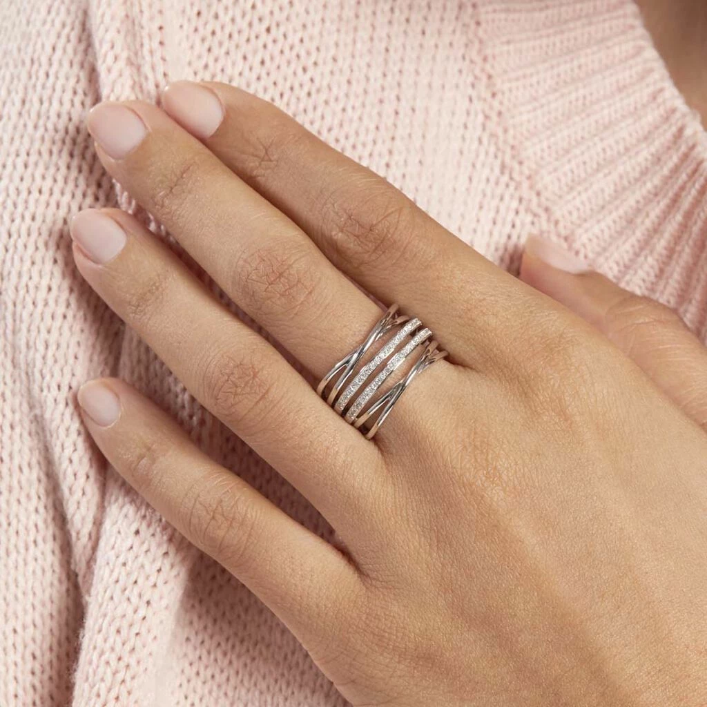 Histoire D'Or Bague Giseleae Or Blanc Diamant 5 Histoire D'Or Bague Giseleae Or Blanc Diamant – Image 5