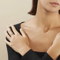 Histoire D'Or Bague Or Blanc Nawra Diamants Synthétiques -Colliers Fantaisie Soldes B7DFBJW164 model0