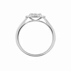 Histoire D'Or Bague Or Blanc Nawra Diamants Synthétiques -Colliers Fantaisie Soldes B7DFBJW164 view2