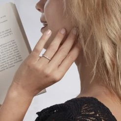 Histoire D'Or Demi-alliance Or Jaune Valentine Diamant Synthetique -Colliers Fantaisie Soldes B7DFJJW097 model0