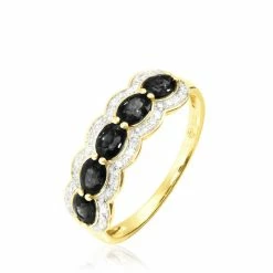 Histoire D'Or Bague Margaux Or Jaune Onyx Et Diamant